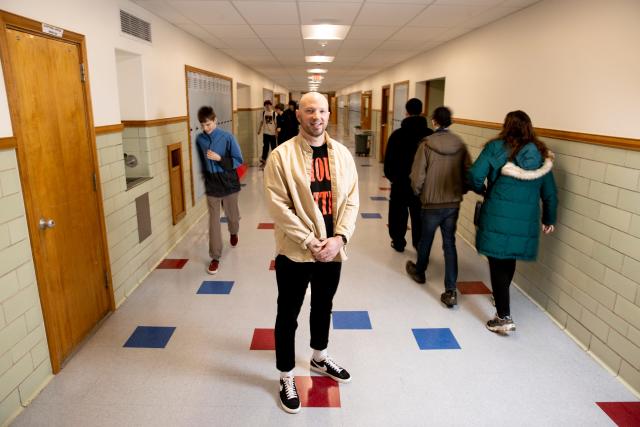 South Salem High School counselor Ryan Marshall says he's doing his dream job.  &quot;I love that I get to hear stories every day and help students,&quot; he said.