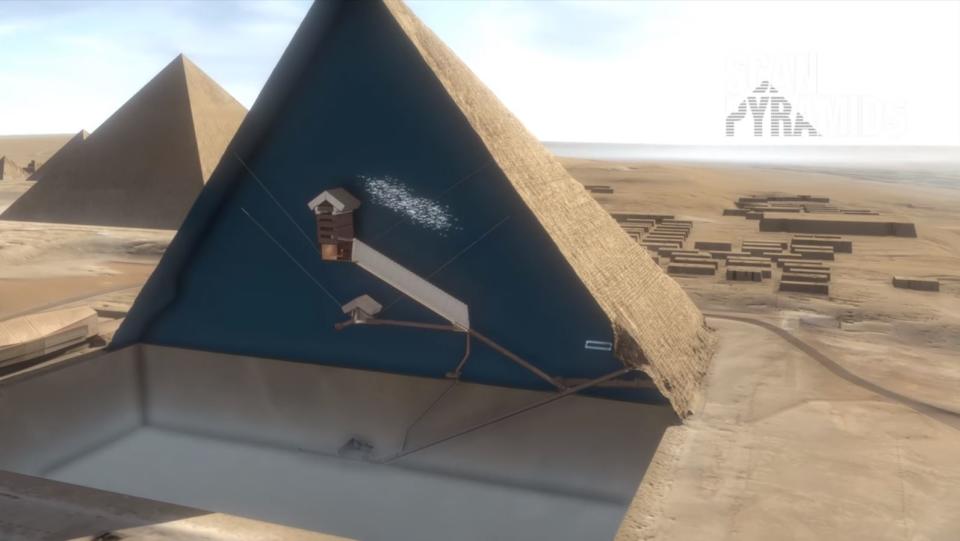 Une cavité secrète découverte dans la pyramide de Khéops