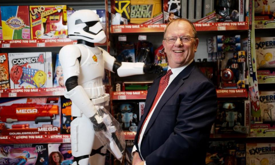 Gary Grant, owner of toy chain The Entertainer, in his store at Westfield Centre in Shepherd’s Bush.