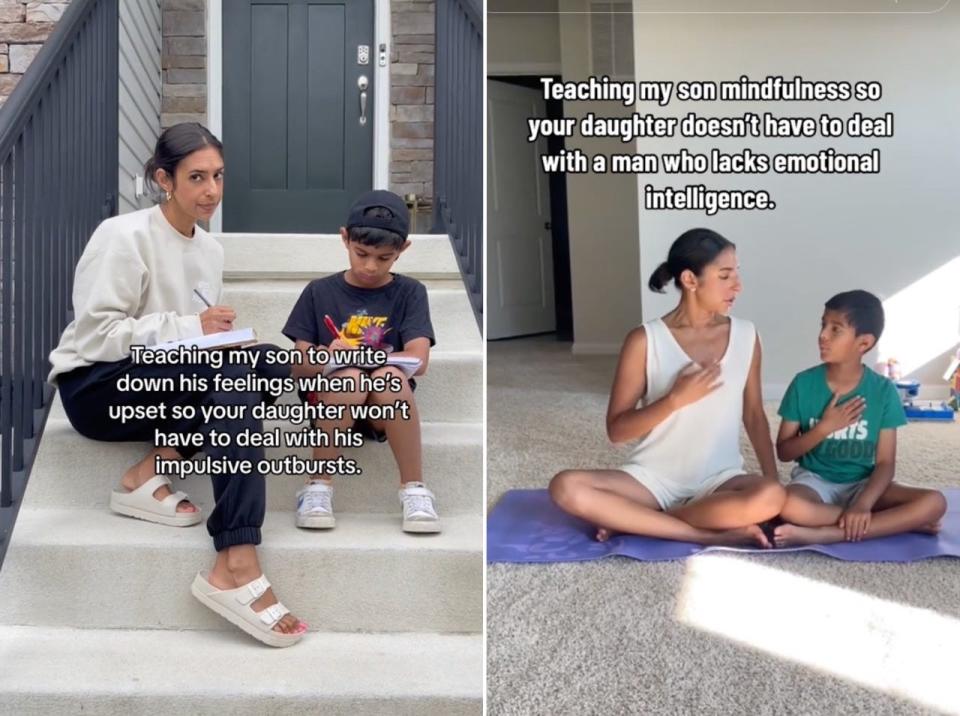 Payal Desai is going viral for the life lessons she's teaching her son on TikTok.