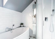 <body> <p>Painting <a rel="nofollow noopener" href=" http://www.bobvila.com/articles/how-to-tile-a-bathroom-wall/?#.WAUjpZMrJAY?bv=yahoo" target="_blank" data-ylk="slk:bathroom tile;elm:context_link;itc:0;sec:content-canvas" class="link ">bathroom tile</a> seems like it should be a cheap alternative to replacing ugly or outdated colors and designs, but it's not exactly a no-brainer. Painted tile is tricky to keep clean and tends to chip as a result of the constant exposure to moisture. If you do paint your tile, ensure that you are painting with an epoxy acrylic formula that resists corrosion, and wear a respirator while painting to protect yourself from strong fumes. </p> <p><strong>Related: <a rel="nofollow noopener" href=" http://www.bobvila.com/articles/tiling-a-small-bathroom/?#.WAUjqpMrJAY?bv=yahoo" target="_blank" data-ylk="slk:The Dos and Don’ts of Tiling a Small Bathroom;elm:context_link;itc:0;sec:content-canvas" class="link ">The Dos and Don’ts of Tiling a Small Bathroom</a> </strong> </p> </body>