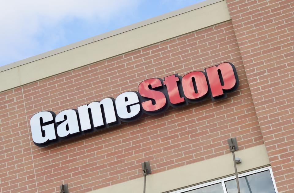 Auburn Hills, Michigan, USA - February 17, 2012: The GameStop location off Adams Road in Auburn Hills, Michigan. Tracing its roots back to Babbage's, a retailer founded in Texas in 1984, GameStop has grown to over 6500 locations around the world and deals primarily in video games and consoles.