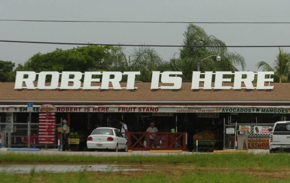 Robert Is Here, 19200 SW 344th St. in the Redland and Homestead areas, has fresh fruits, milkshakes and dozens of flavors of honey.