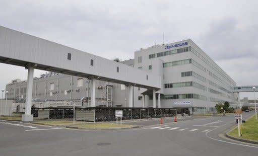 This picture shows a Renesas Electronics factory at the company's Naka sector in Hitachinaka, Ibaraki prefecture, in 2011. Japanese microchip maker will cut 6,000 jobs, or 15 percent of its workforce, a leading daily reported on Tuesday, as the nation's chip industry struggles on the world stage