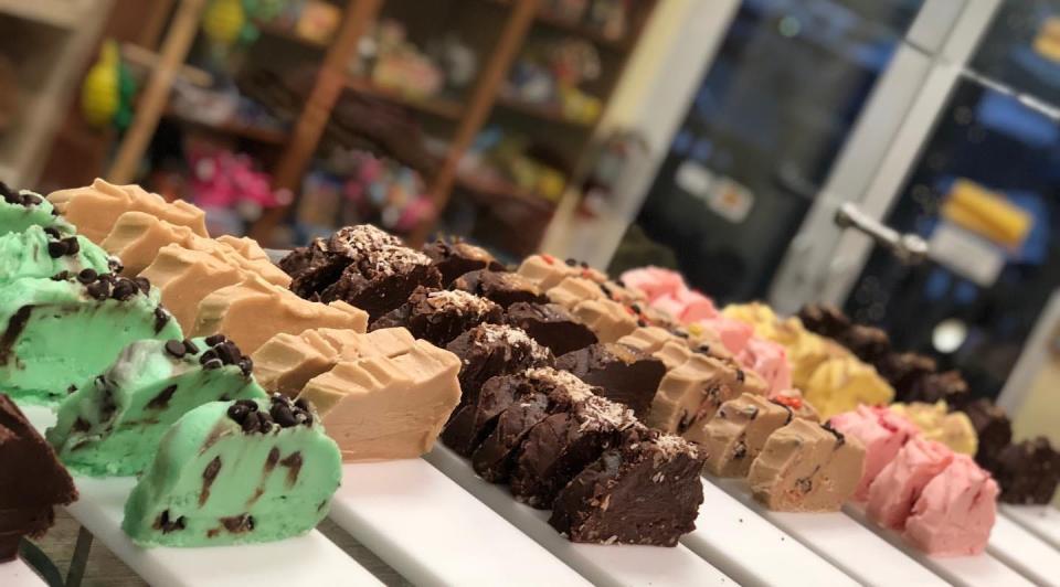 Gulf Coast Fudge Co. crafts its copper-kettle fudge from scratch. The shop has locations in North Fort Myers and at Tarpon Point Marina in Cape Coral.