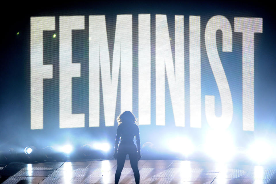 Beyonc&eacute; performs onstage at the 2014 MTV Video Music Awards at The Forum in Inglewood, California. (Photo: Jason LaVeris via Getty Images)