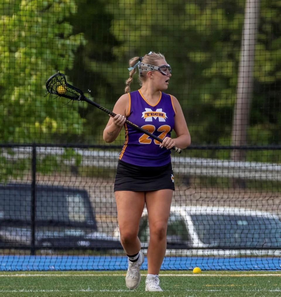 Former Bulldogs' captain Savannah Caskins is the new girls lacrosse JV coach at Monty Tech.