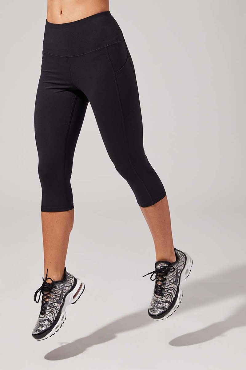 Step Up High Waisted Recycled Polyester Capri. Image via MPG Sport.