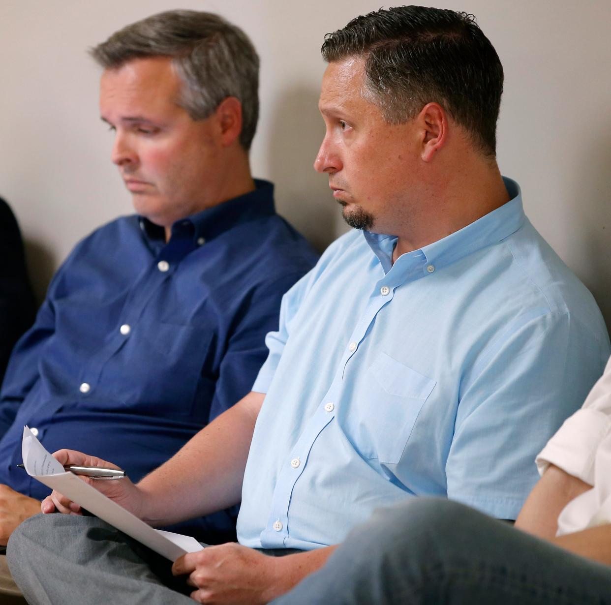 Epic Charter Schools co-founders Ben Harris, left, and David Chaney.