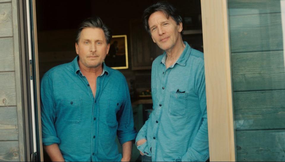 Emilio Estevez and Andrew McCarthy