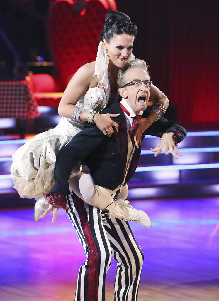 Sharna Burgess and Andy Dick perform on "Dancing With the Stars."