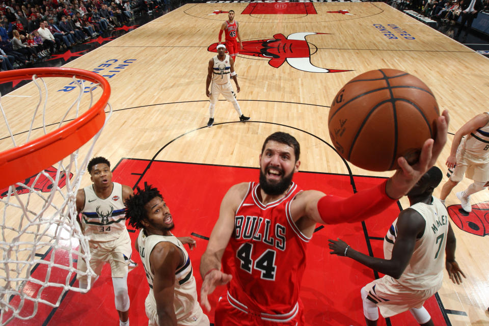 Nikola Mirotic gives the Pelicans a vital source of supplemental offense after losing All-Star center DeMarcus Cousins. (Getty)