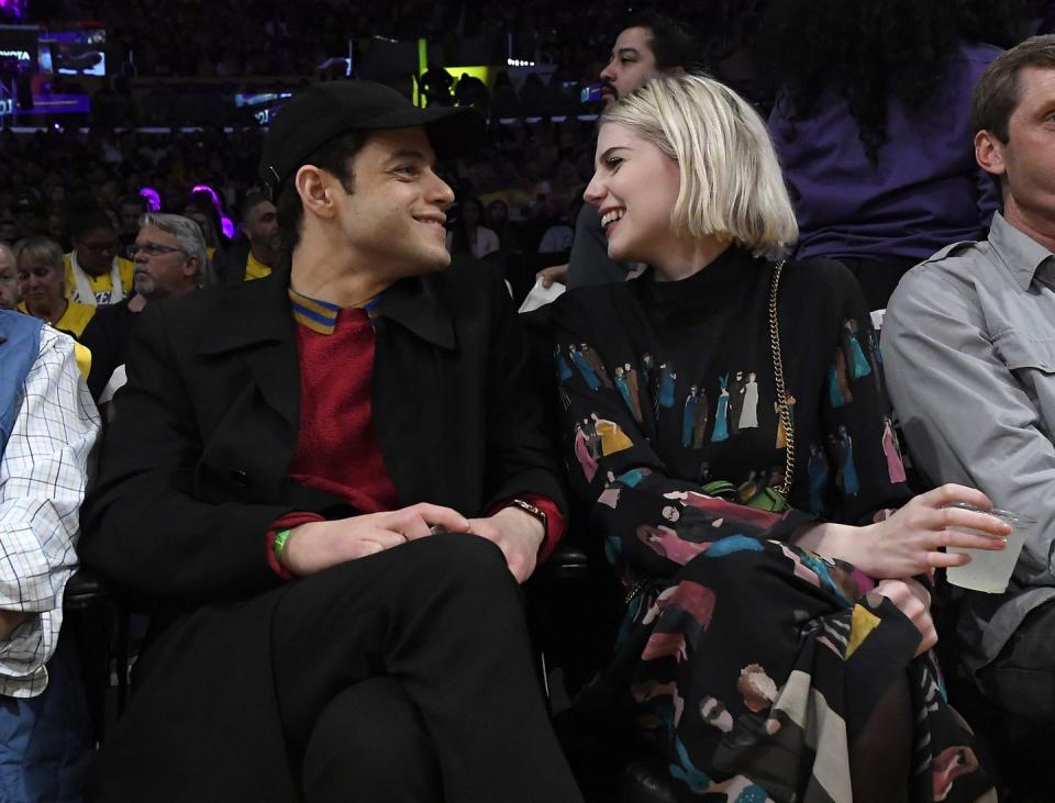 <p>The couple laughed together in courtside seats to watch the Lakers take on the Washington Wizards in LA in November 2019.</p>