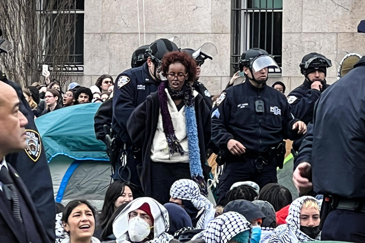 #108 arrested at pro-Palestinian protest at Columbia University