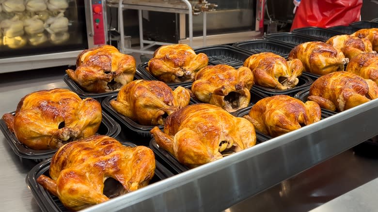 rotisserie chicken on a plate