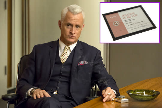 Roger Sterling’s “Advertiser of the Year” Certificate