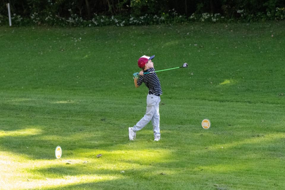 Charlie Vilardi, 6, is following in his brother Mario's footsteps, qualifying to compete in the U.S. Kids Golf world championships in Pinehurst, North Carolina.