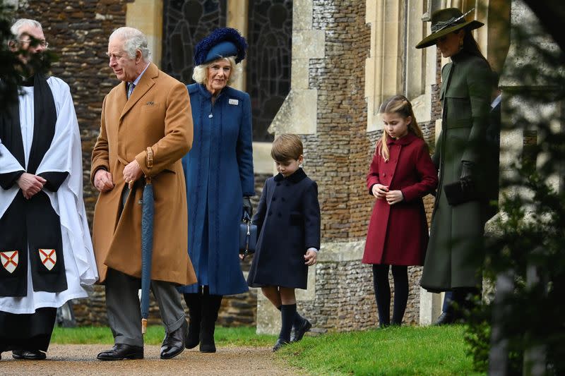 Royal Family's Christmas Day service at the Sandringham estate