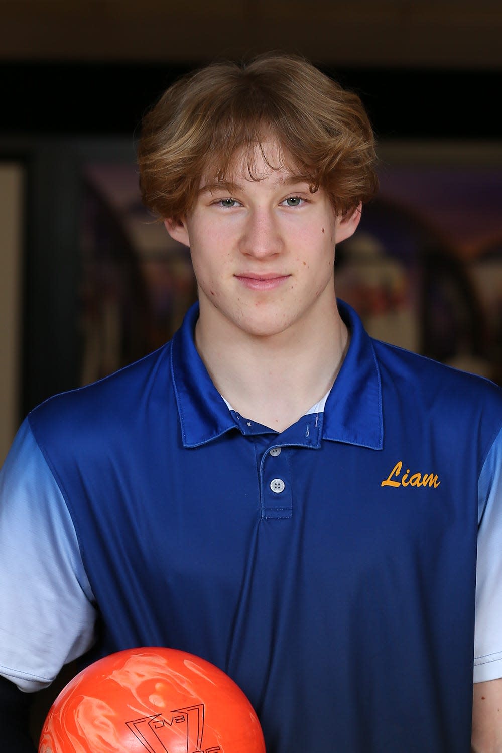 Liam Hadfield of the Maine-Endwell boys bowling team.
