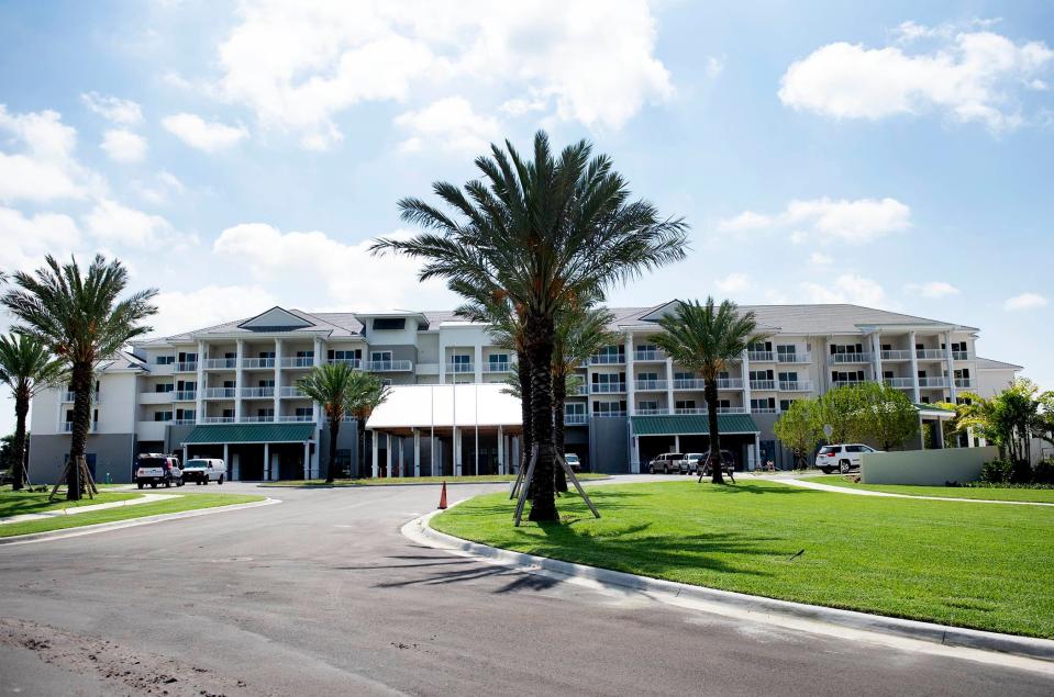 The Banyan Cay Resort is seen under construction in June 2022 in West Palm Beach.