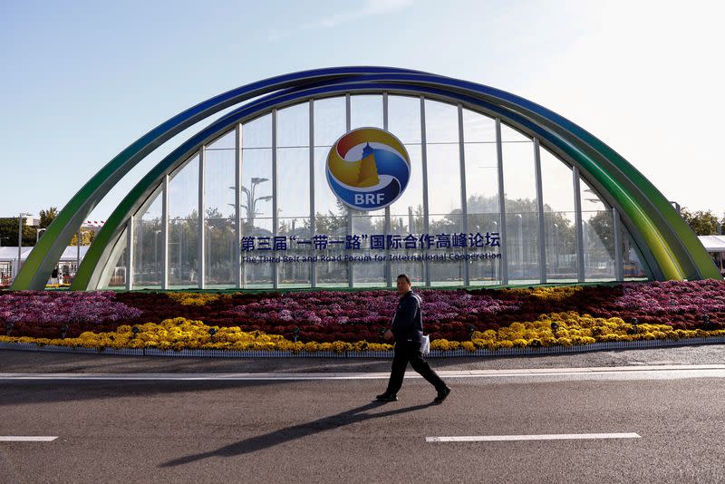 The Third Belt and Road Forum ahead of its opening ceremony in Beijing