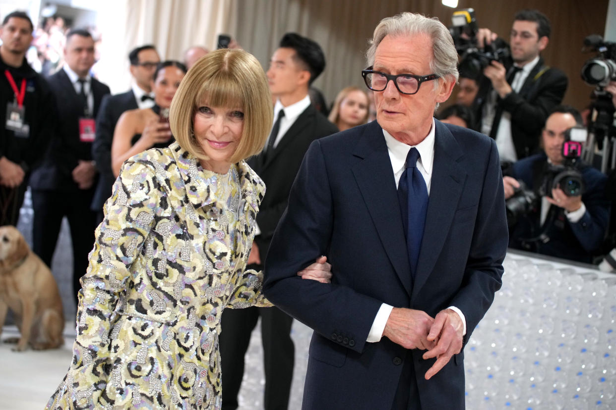 Anna Wintour and Bill Nighy attend the 2023 Met Gala Celebrating 