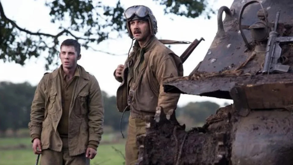 Shia LaBeouf and Logan Lerman in Fury (Credit: Sony)