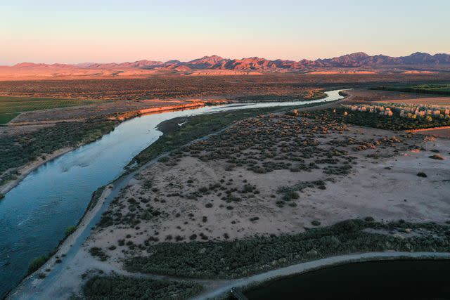 <p>Bing Guan/Bloomberg via Getty</p> Colorado River near Blythe, California -- stock image