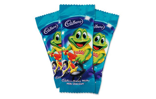 Freddo Frogs are shrinking. Photo: Cadbury.