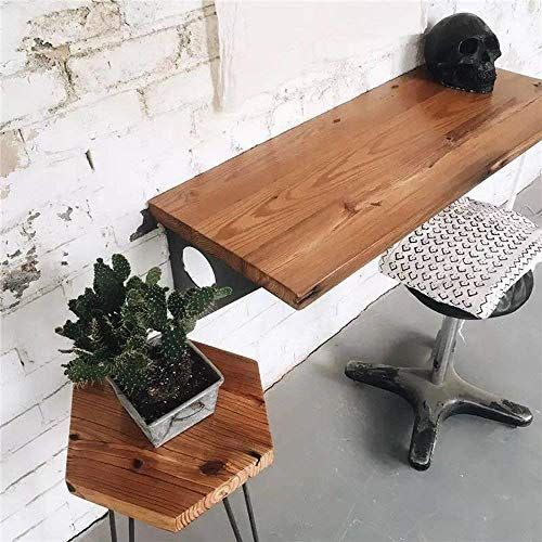 5) Industrial Rustic Wall-Mounted Table