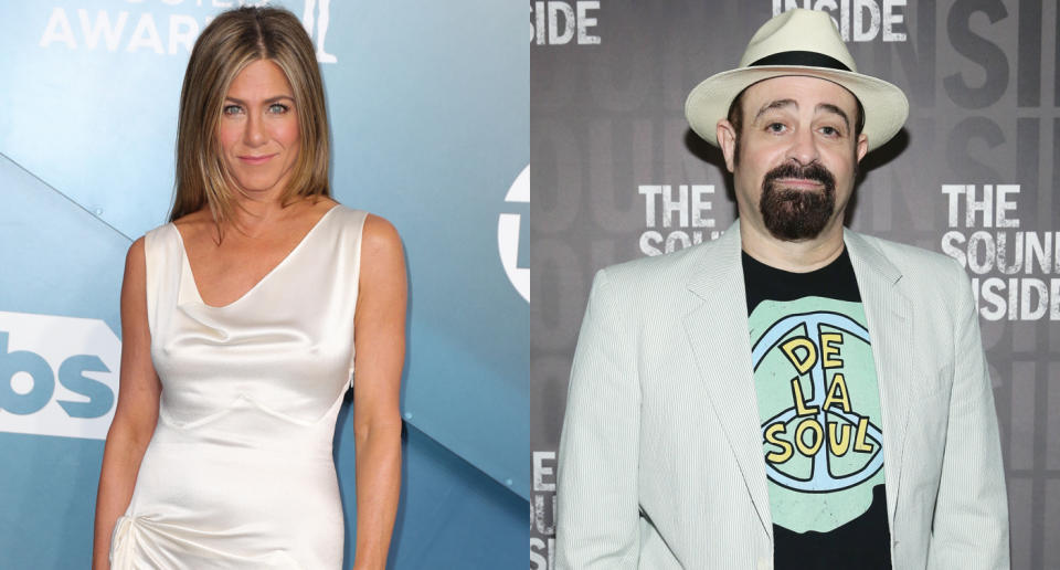 Jennifer Aniston, left and Adam Duritz dated briefly in the ’90s. (Photos: Getty Images)