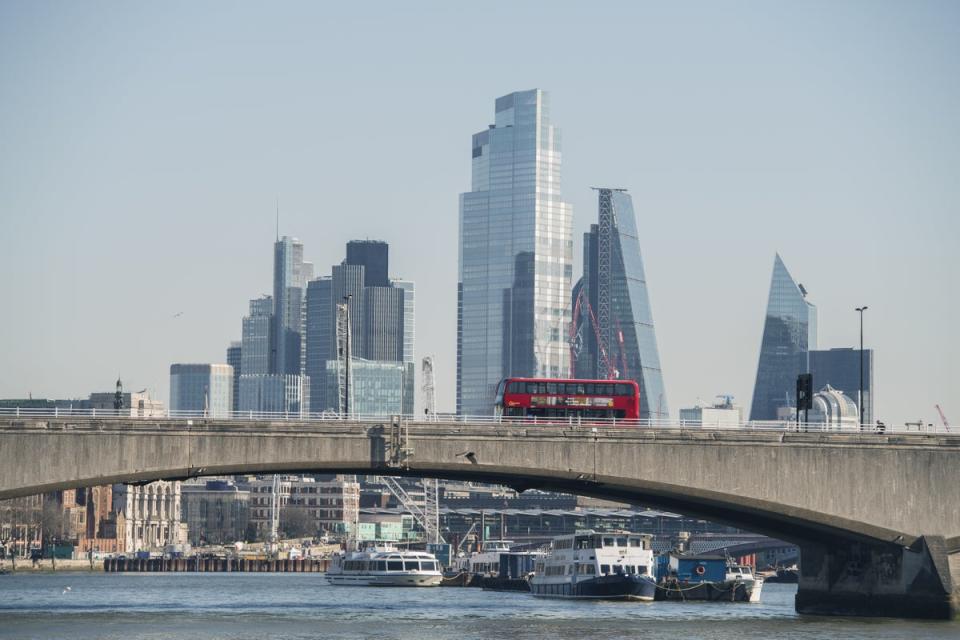 The FTSE 100 ended the day up 64.23 points, or 0.9%, at 7,223.24 (Ian West/PA) (PA Archive)