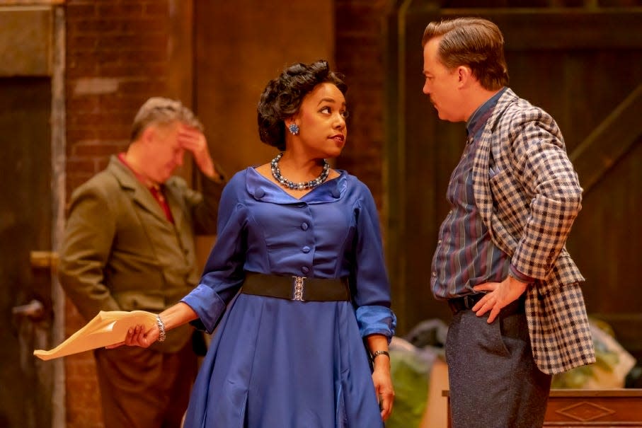 Candice Handy and Justin McCombs in "Trouble in Mind"
by Alice Childress, directed by Torie Wiggins. The play runs through June 3 at Cincinnati Shakespeare Company.