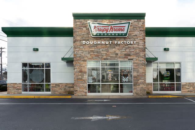 <p>Getty</p> Photo of a Krispy Kreme establishment in North Carolina