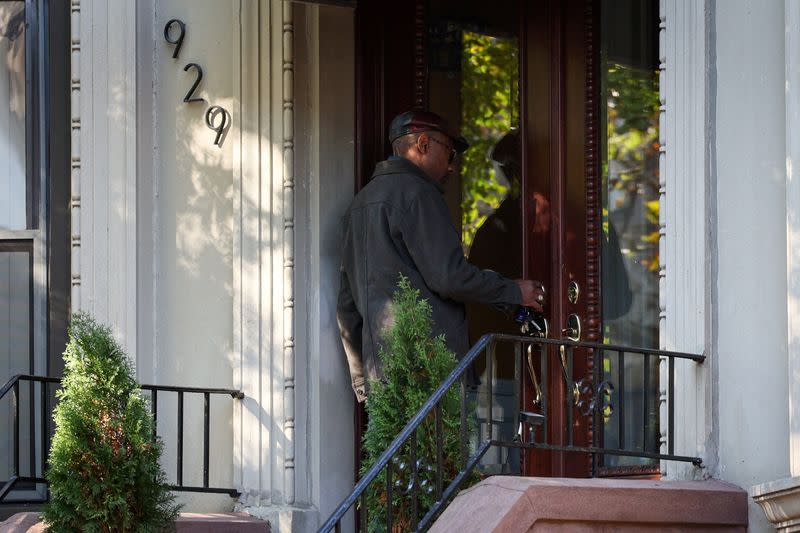 A house that was raided by FBI agents connected to campaign fundraiser Brianna Suggs in the Brooklyn borough of New York