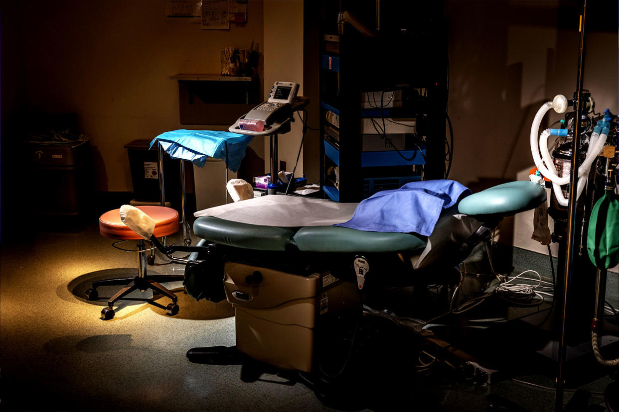An empty procedure room of West Coast Fertility Centers Jay L. Clendenin/for The Washington Post via Getty Images