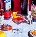 <p><em>Take a Negroni and place it on the cusp of winter, and you get a Boulevardier. It has whiskey instead of gin, but preserves that classic Negroni sharpness. </em></p><p><strong>Ingredients</strong><br>• 1 1/2 oz. bourbon or rye whiskey<br>• 3/4 oz. Campari<br>• 3/4 oz. sweet vermouth</p><p><strong>Directions</strong><br>Stir ingredients with ice in a mixing glass until chilled. Strain into a coupe glass. Garnish with an orange twist.</p><p><a class="link " href="https://www.esquire.com/food-drink/drinks/a31467917/boulevardier-drink-recipe/" rel="nofollow noopener" target="_blank" data-ylk="slk:Read More;elm:context_link;itc:0;sec:content-canvas">Read More</a></p>