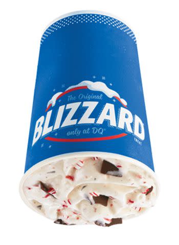 <p>Dairy Queen</p> Dairy Queen's Candy Cane Chill Blizzard