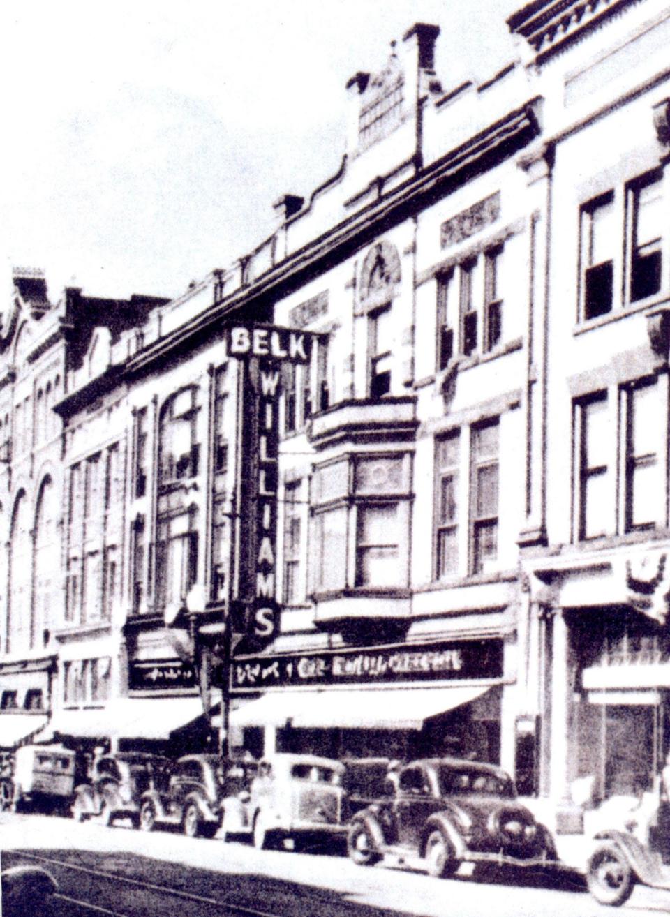 Wilmington's first Belk store opened as Belk Williams in 1915 at 210 N. Front St. It's pictured here in 1940.