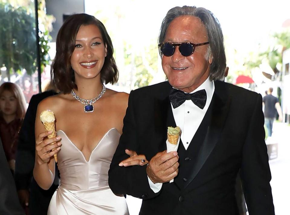 Bella Hadid, Mohamed Hadid, Ice Cream, Cannes