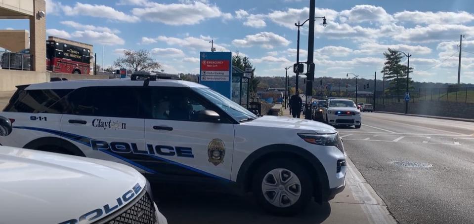 Dozens of officers and state troopers from across several cities in Montgomery and Greene counties gathered outside Miami Valley Hospital Tuesday as Officer Cody Cecil was released from Miami Valley Hospital five days after he was shot while serving a warrant in Clayton.