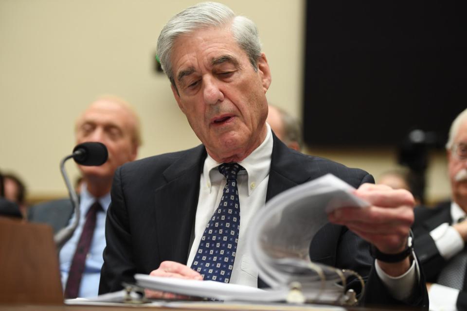 Robert Mueller defended the findings from his report about Russian interference in the 2016 election on Wednesday during back-to-back congressional testimonies on Capitol Hill.While the former special counsel publicly outlined examples of alleged obstruction of justice on the part of Donald Trump and his White House aides, the hearings fell short of a summer blockbuster testimony many Democrats had hoped for. Mr Mueller directly refuted the president’s frequent claims he did not obstruct justice during the former special counsel’s investigation into Russian interference in the 2016 election while testifying before the House Judiciary Committee on Wednesday."The president has repeatedly claimed that your report found that there was no obstruction and that it completely and totally exonerated him. But that is not what your report said is it?" Jerrold Nadler, the Democratic House Judiciary chairman, asked Mr Mueller at one point. "Correct. It is not what the report said," Mr Mueller told the committee. “So the report did not conclude that he did not commit obstruction of justice? Is that correct,” the chairman asked. “That is correct,” Mr Mueller replied.Still, Mr Mueller declined to implicate the president in any specific criminal act or indicate whether he would have charged Mr Trump with obstruction of justice if he were not currently the sitting president of the United States. Democrats repeatedly suggested the sole reason Mr Trump was not charged in the investigation was due to guidelines that said a sitting president cannot be indicted — a claim the former special counsel appeared to agree with when speaking to California Democrat Ted Lieu, before later walking back his comments in his second testimony on Wednesday. “Although Department policy barred you from indicting the President for this conduct, you made clear that he is not exonerated,” House Judiciary Chairman Jerrold Nadler said in his opening statement. “Any other person who acted this way would have been charged with a crime. And in this nation, not even the President is above the law."Mr Mueller continued to make clear during his testimony on Wednesday that Mr Trump was not cleared of obstruction of justice, saying at one point, “The president was not exculpated for the acts that he allegedly committed.”He also noted his team did not “address ‘collusion,’ which is not a legal term,” during his opening remarks. The former special counsel’s 448-page report on Russian interference in the 2016 election did not fully exonerate the president as Mr Trump has repeatedly claimed. “If we had had confidence that the President clearly did not commit a crime, we would have said so,” the report reads. “We did not, however, make a determination as to whether the President did commit a crime.”On Wednesday, Mr Mueller made clear that Mr Trump could still face obstruction of justice charges when he is no longer president. “Under Department of Justice policy, the president could be prosecuted for obstruction of justice crimes after he leaves office, correct?" Mr Nadler asked. “True,” Mr Mueller replied.The former special counsel also described in detail Russia’s “sweeping and systematic” efforts to interfere in the 2016 election. He said he did not find sufficient evidence to connect the president to these efforts in a criminal conspiracy.Before Mr Mueller arrived to Capitol Hill on Wednesday for his back-to-back testimonies before Congressional committees, over 80 House Democrats expressed support for launching an impeachment inquiry into the president. It remains unclear for now whether the former special counsel’s public testimony will increase calls for impeachment across Washington and beyond. An NBC News and Wall Street Journal poll published 14 July showed 21 per cent of registered voters felt Congress had enough evidence to begin impeachment hearings. Mr Trump launched a series of attacks against the former special counsel on Twitter ahead of his public testimony on Wednesday, writing, “So why didn’t the highly conflicted Robert Mueller investigate how and why Crooked Hillary Clinton deleted and acid washed 33,000 Emails immediately AFTER getting a SUBPOENA from the United States Congress? She must have GREAT lawyers!”The president also tweeted his frequent, all-caps claim: “NO COLLUSION, NO OBSTRUCTION!”