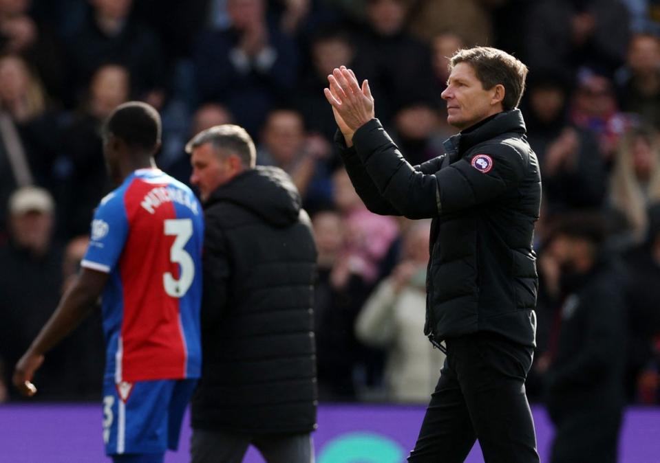 Glasner has made an early impact at Palace (Action Images via Reuters)