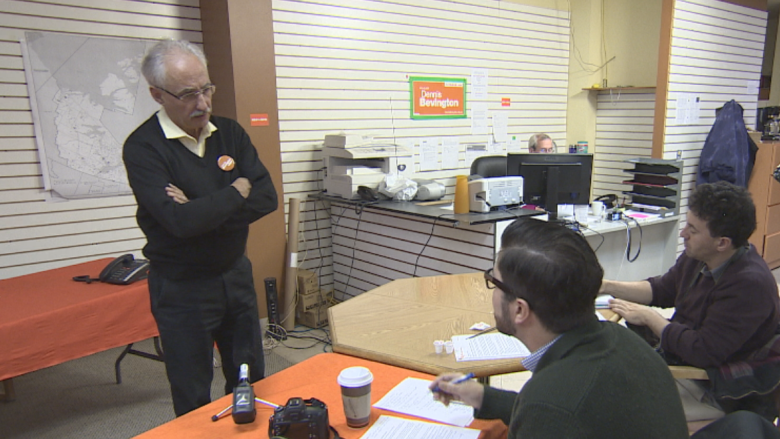 Dennis Bevington, NDP candidate, announces party platform in N.W.T.