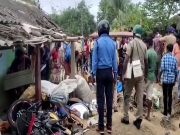 The villagers in Burdwan district vandalised the houses of three persons accused of the kidnapping and murder. (Photo/ANI) 