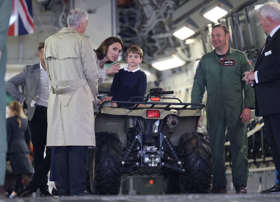 the prince and princess of wales visit the air tattoo