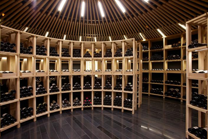 General view of wine bottles at Restaurante Atrio wine cellar in Caceres, Spain January 16, 2011.