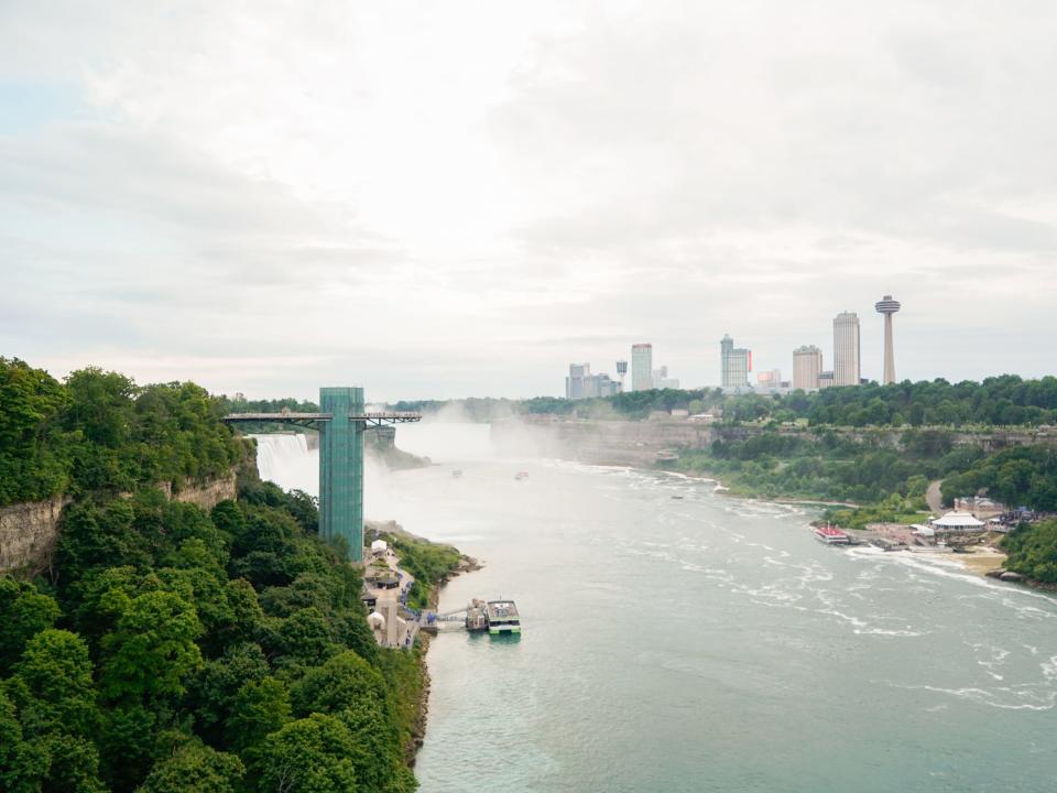 Niagara Falls viewed from Rainbow bridge