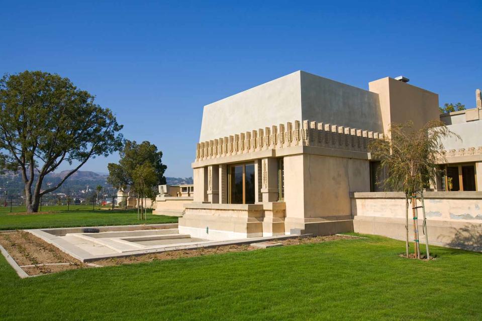 Exterior of Hollyhock House in California