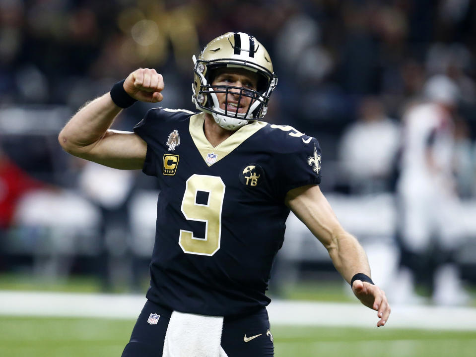 Drew Brees is tracking to win his first MVP award. (AP)